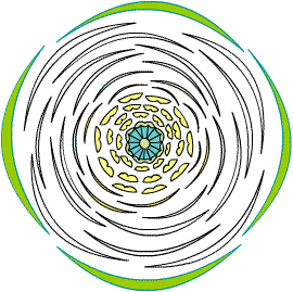 Diagrama floral de flor espiralada